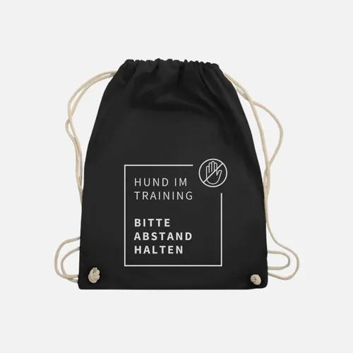 Turnbeutel "Bitte Abstand halten" (reflektierend)