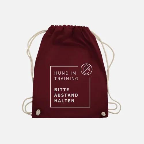 Turnbeutel "Bitte Abstand halten"