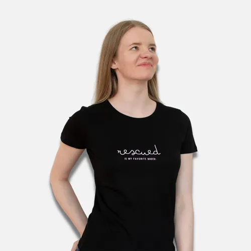 T-Shirt "Rescued is my favorite breed"