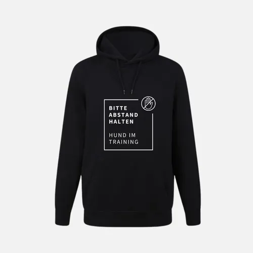 Hoodie "Bitte Abstand halten" - Hund im Training